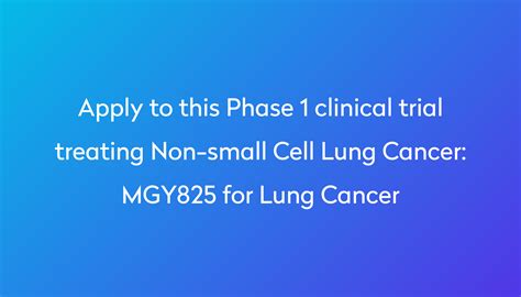 Studie monoterapie MGY825 u dosplch pacient s pokroilm nemalobunnm karcinomem plic. . Mgy825 target